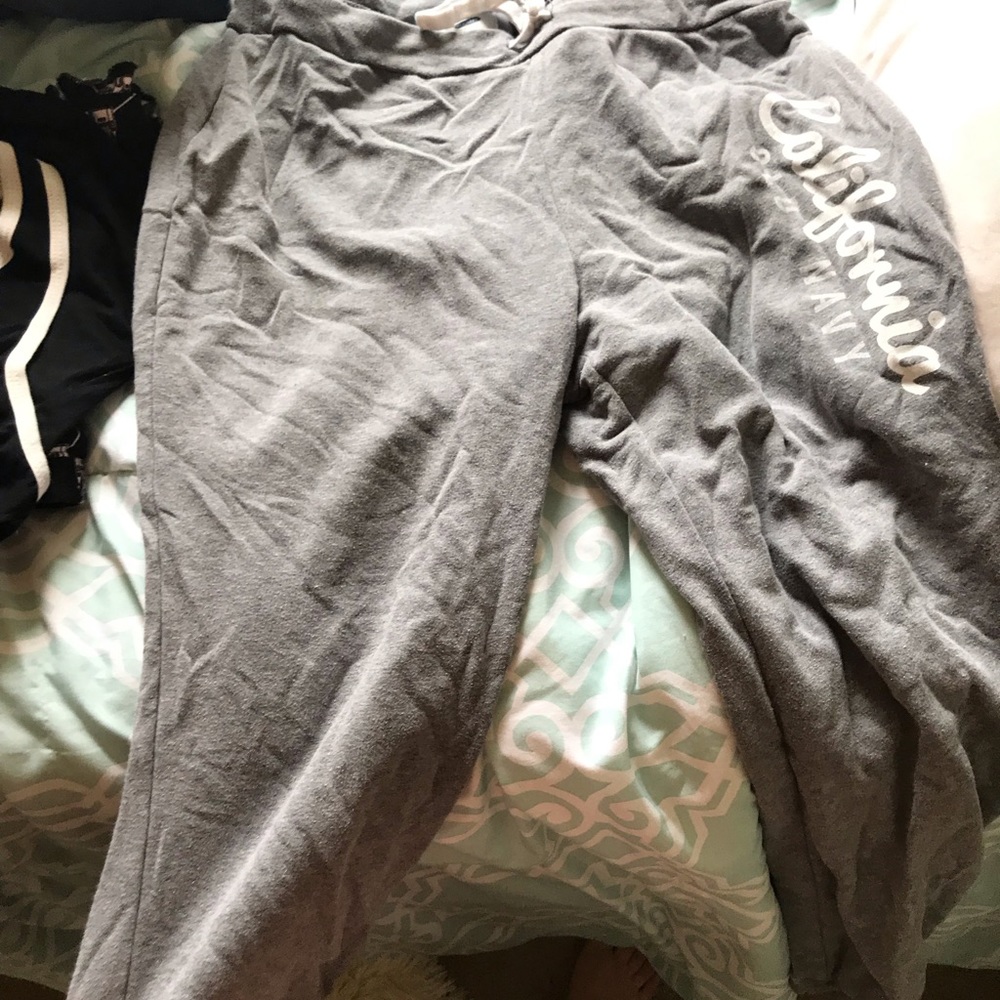 Grey sweatpants